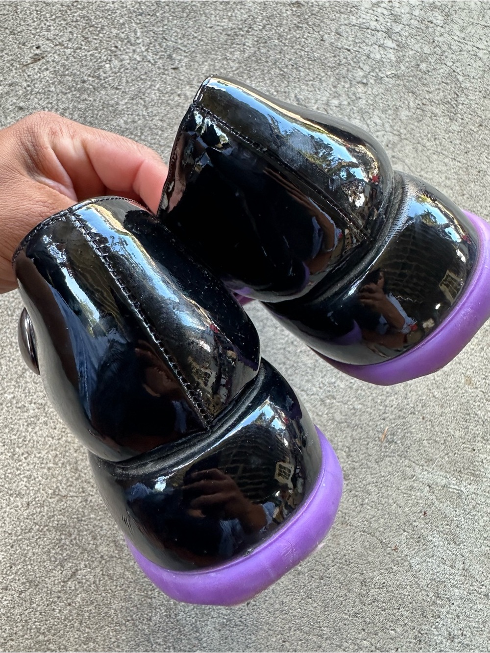 John Fluevog Trina Black Patent Leather Mary Jane Shoes - Picture 4 of 9